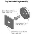 Top Mounted Wet Back Plug Set